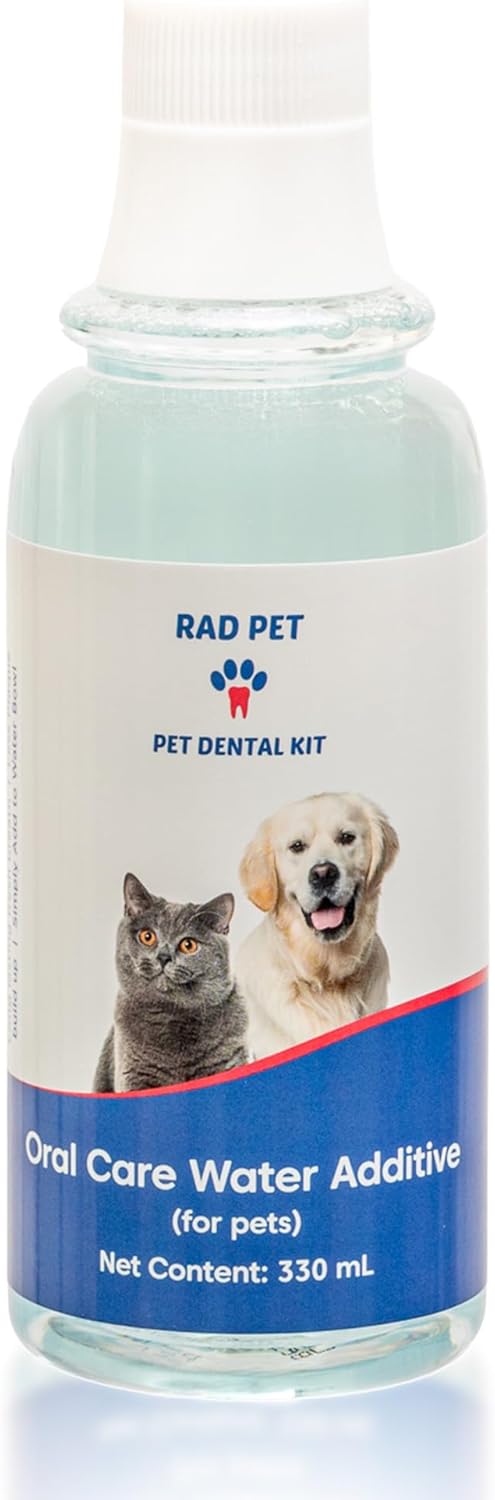 Rad Health Kit Dental para Mascotas | Cepillo y Pasta Dental para Perros y Gatos | Higiene Oral Diaria
